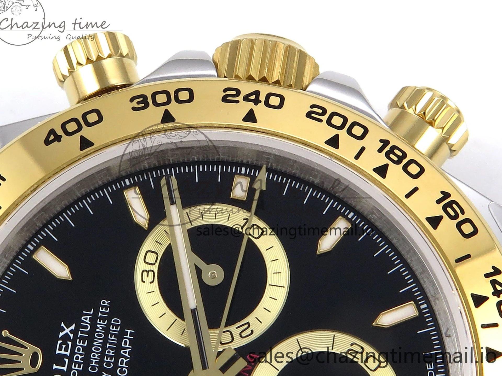 MiroTime 0126 Daytona 126503 QF 1:1 Best Edition Black Dial on SS YG Braclet SH4131 V TechFriendly 1273